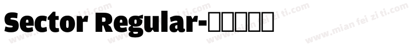 Sector Regular字体转换